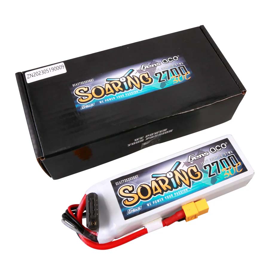 Gensace Soaring LiPo 3S 11.1V-2700-30C(XT60) 103x34x25mm 190g G-Tech