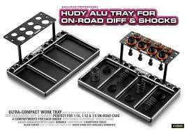 Hudy Aluminium Tray for Onroad Diff & Shocks - H109800 - RCXX - rc racing for professionals