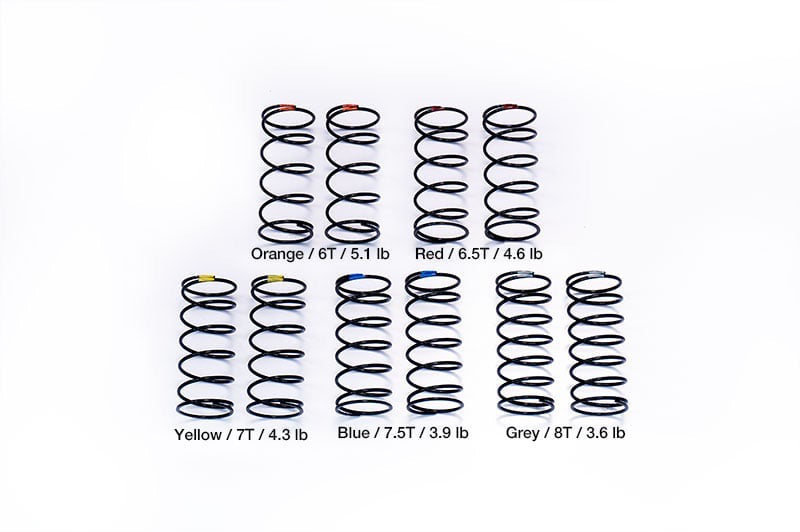 Front shock absorber spring set Big Bore 44mm 3.6/3.9/4.3/4.6/5.1 (5)