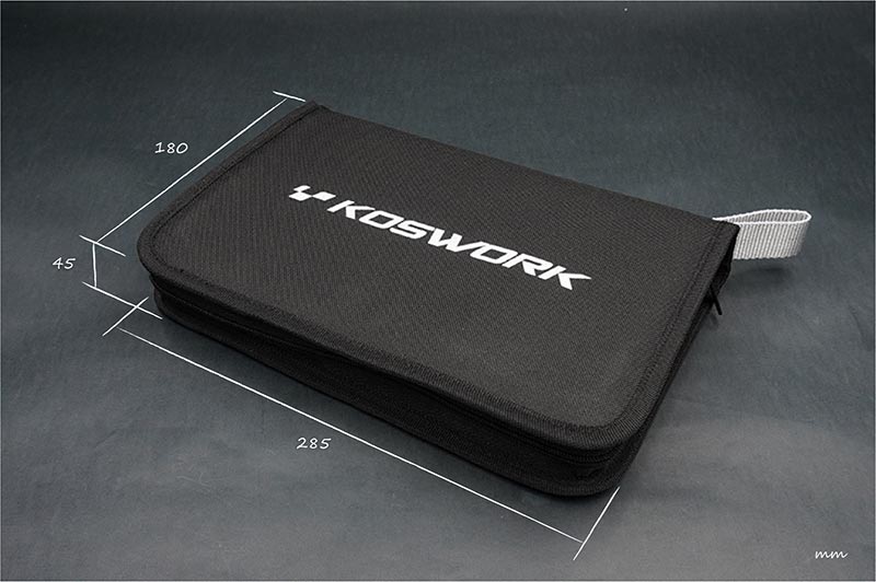 Sacoche à outils pliable Koswork (285 x 180 x 45 mm)