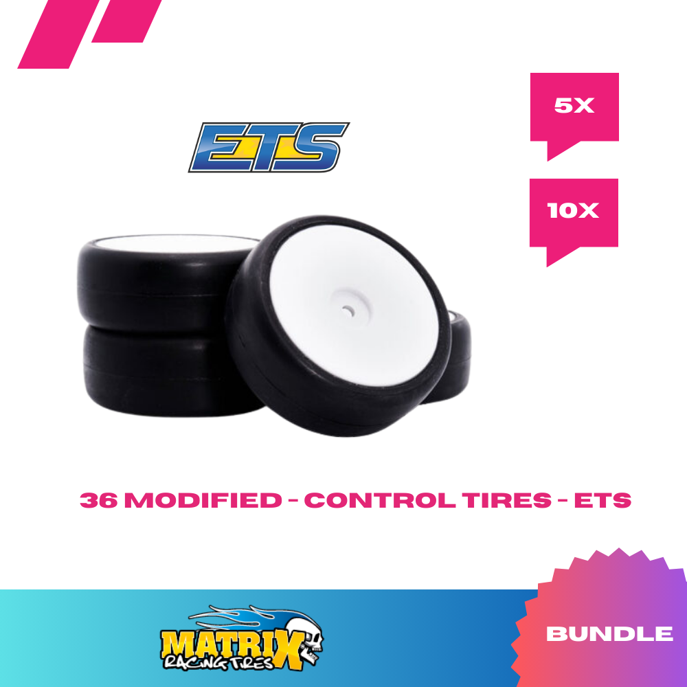 Matrix 1/10 D36 Asphalt "ETS MODIFIED" Touring Car Rubber Tires "Complete Set" (4) - EPAD36 (5-10pcs.) - RCXX - RC Racing Shop | RC Models | Tuning & Spare Parts for Professionals