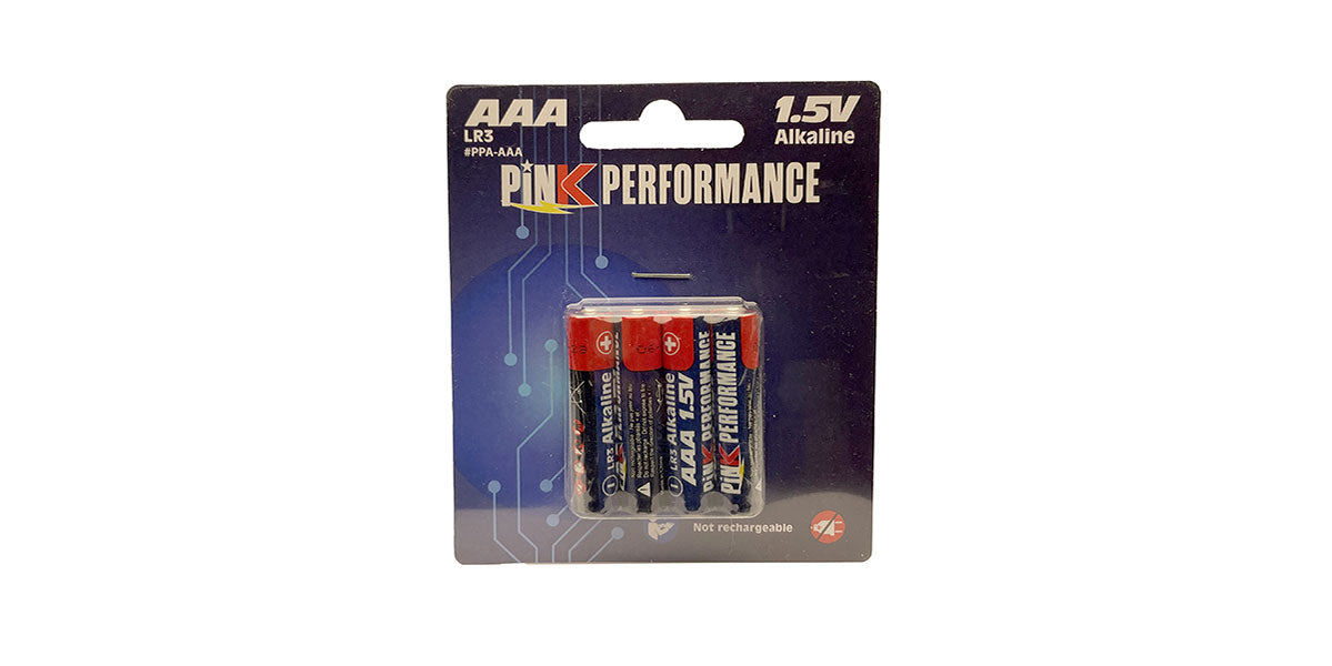 Pile sèche haute performance rose 1,5 V AAA 1,5 V R3 (4p)
