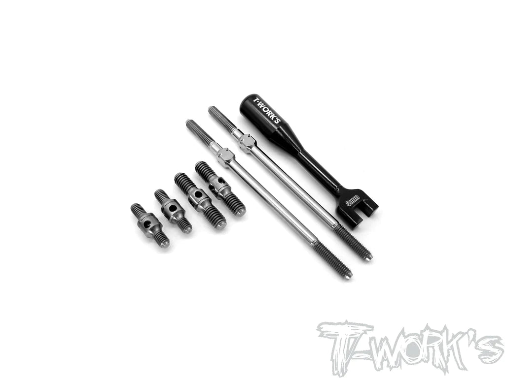 T-Works TB-233 64 Titanium Turnbuckle Set for Infinity IF18-2 / IF18-3 - RCXX - rc racing for professionals