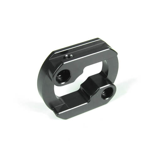 Tekno Motor Mount Insert (aluminum, gun metal anodized, lightened) - TKR5211X