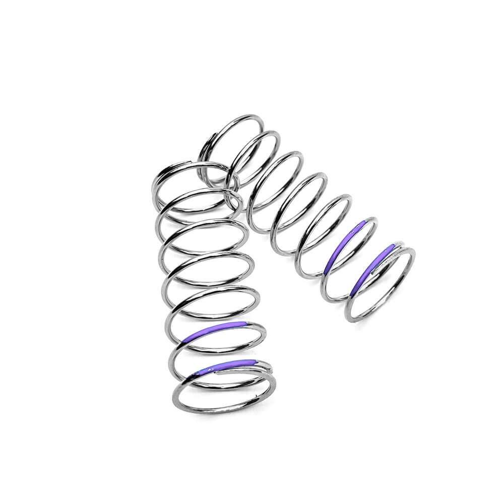Tekno Shock Spring Set (front, 1.6x7.5, 6.25lb/in, 57mm, purple) - TKR6109