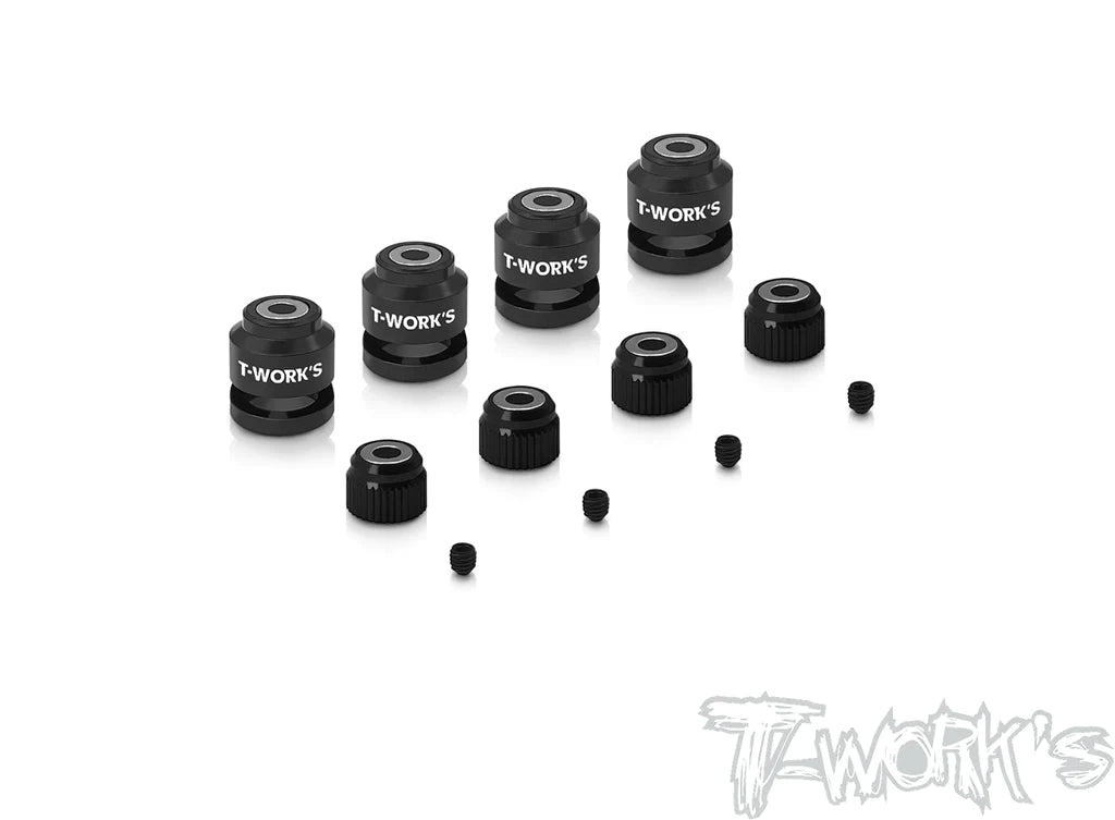 T-Works TT-028-BK 8mm Body Post Position Locator - Black - RCXX - rc racing for professionals