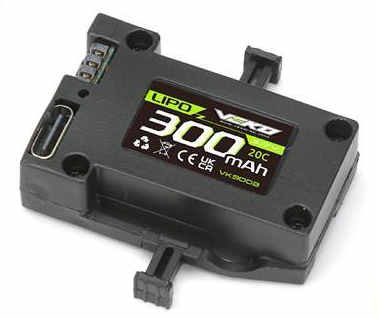 Battery Veko LiPo Battery 300 (3.7V 20C) Mini SC