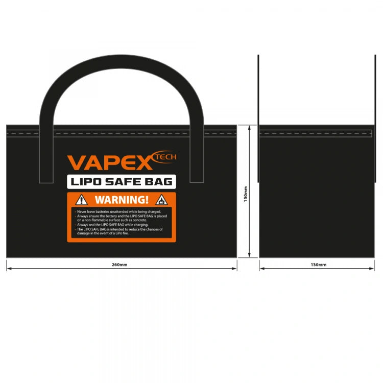 VAPEX LiPo-Safe Storage Bag-E – 260×130×150 mm - VPLIPOBAGE - RCXX - RC Racing Shop | RC Models | Tuning & Spare Parts for Professionals