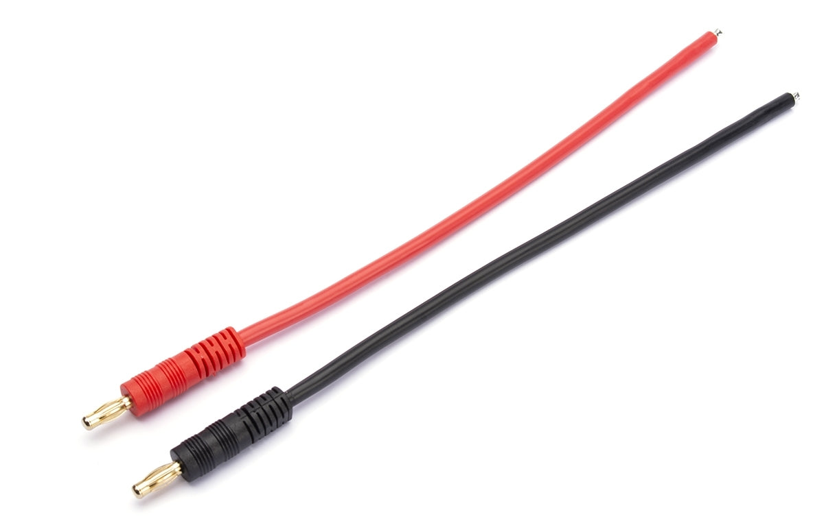 Charging cable with 4mm banana plugs