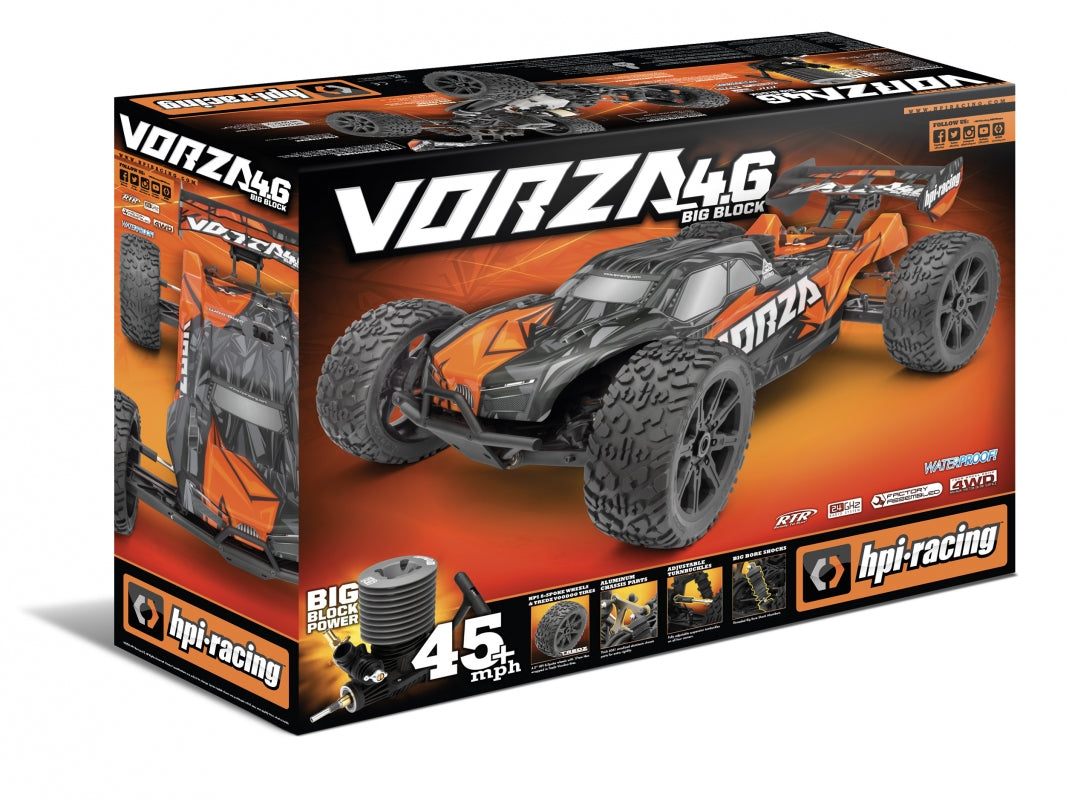 HPI VORZA Nitro 3.5 Big Block 1/8 4WD Truggy RTR - HPI160180