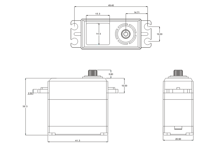 SRT Servo CL6030 1/10 & 1/8 Onroad/Offroad WATERPROOF (0.11s/7.4V/30kg) - RCXX - rc racing for professionals