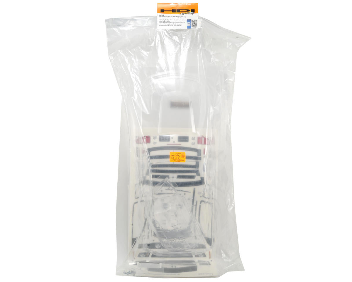 HPI 2011 Ford Mustang RTR Clear Body (200mm)
