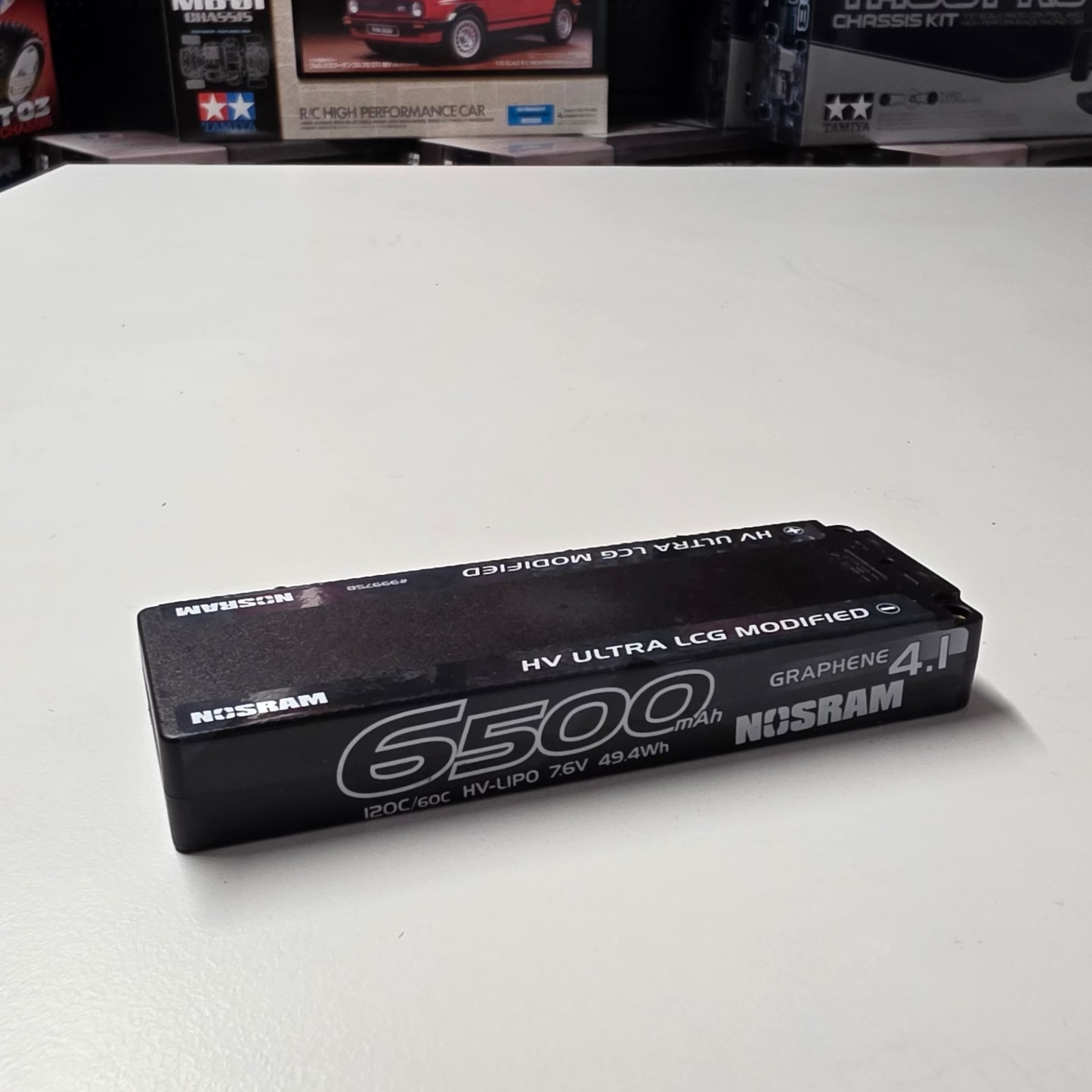 PRE OWNED Nosram Graphene-4.1 6500mAh HV Ultra LCG Modified LiPo 7.6V 120C/60C - 237g - 999758