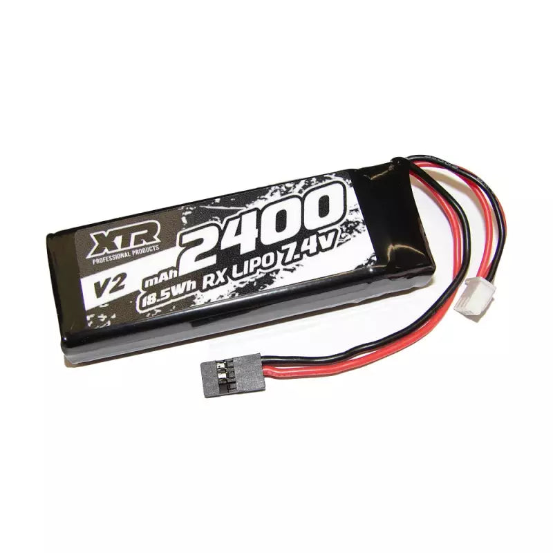 Batterie plate LiPo 7,4 V 2400 mAh pour récepteur XTR V2