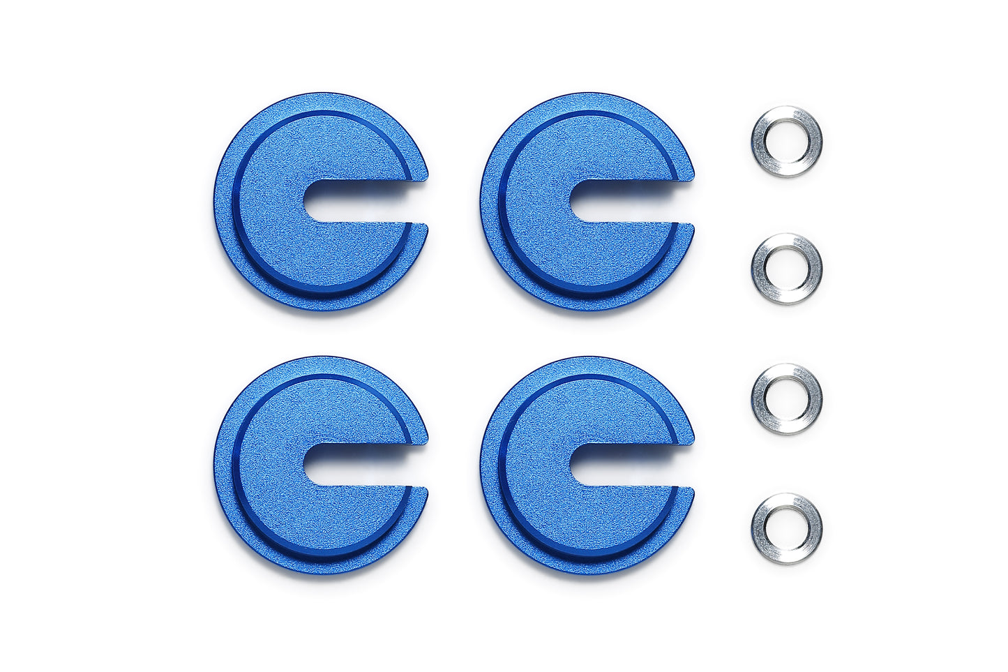 Tamiya Lo-Mount Aluminum Retainers for Large Dia. Springs (4) - RCXX - RC Racing Shop | RC Models | Tuning & Spare Parts for Professionals