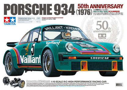 Tamiya RC 1/10 Porsche 934 (1976) "Vaillant-Kremer" 50th Anniversary - 47524
