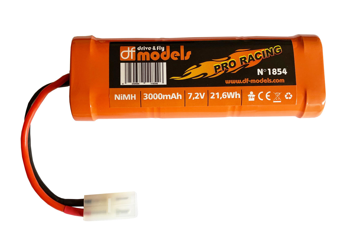 DF-Models Racing Pack NiMh 7.2V 3000mAh - Tamiya Plug - RCXX - RC Racing Shop | RC Models | Tuning & Spare Parts for Professionals