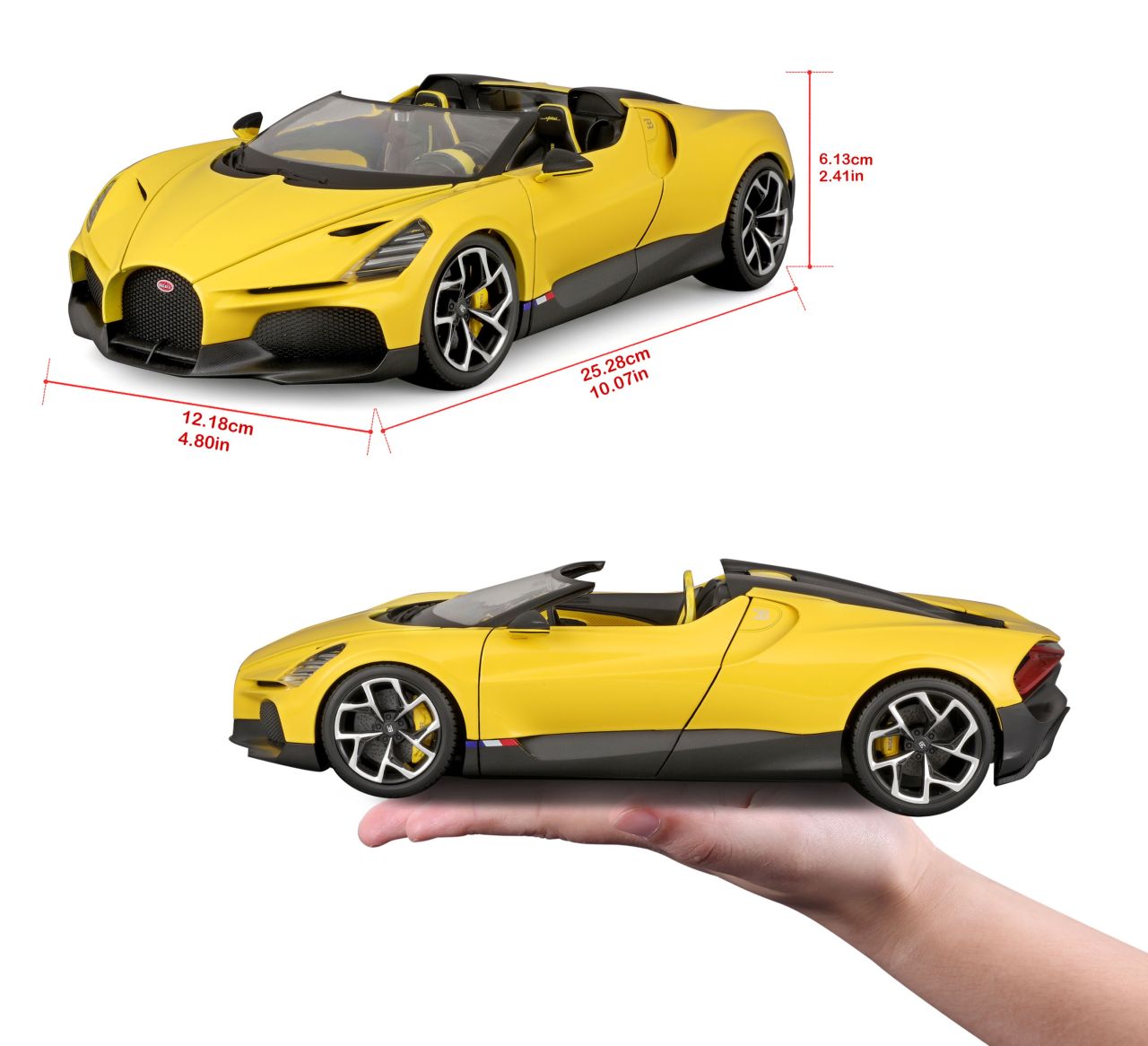 Bugatti Mistral 1/18 gelb - RCXX - RC Racing Shop | RC Models | Tuning & Spare Parts for Professionals