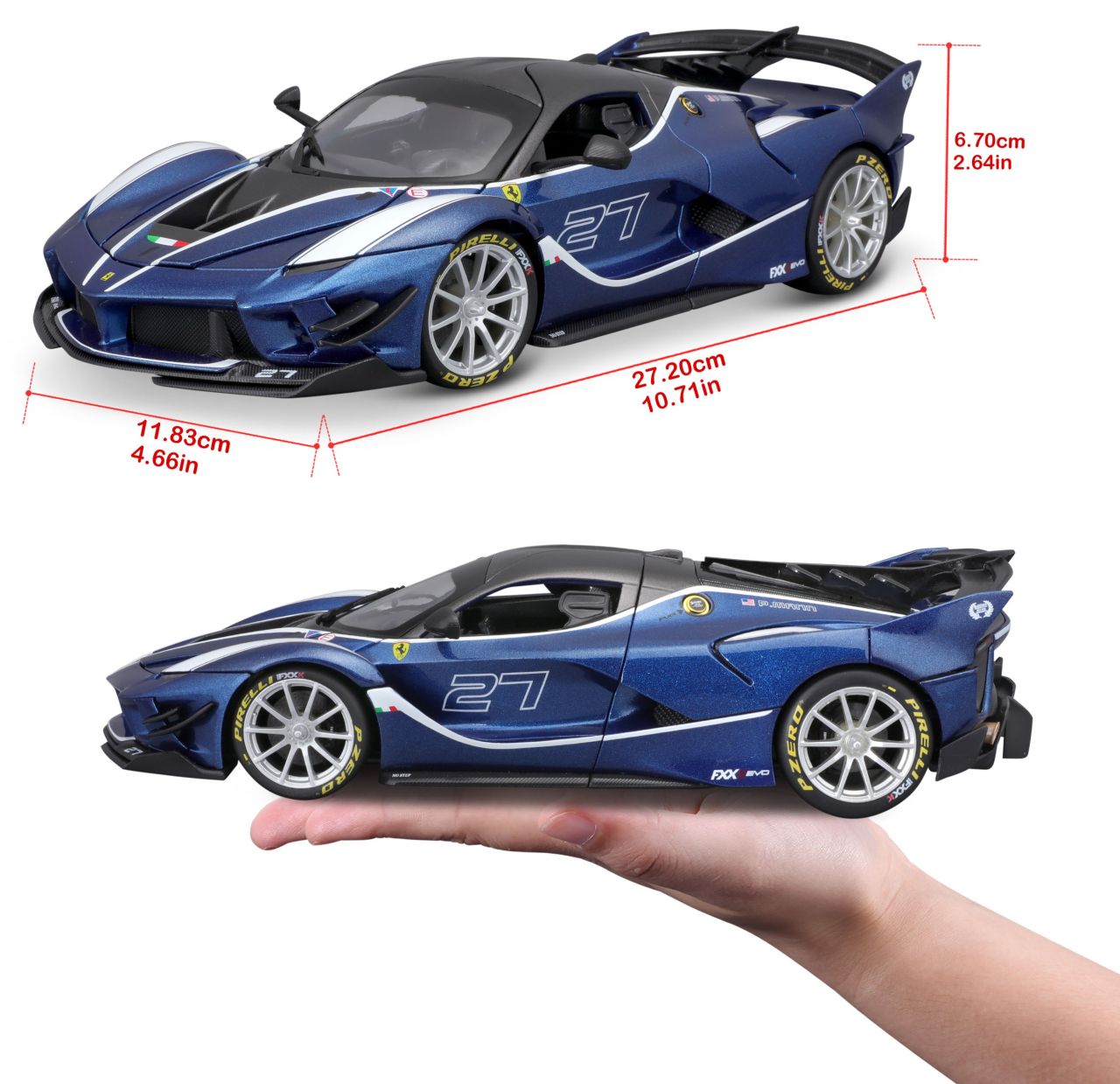Ferrari R&P FXX-K EVO 1/18 blau - RCXX - RC Racing Shop | RC Models | Tuning & Spare Parts for Professionals