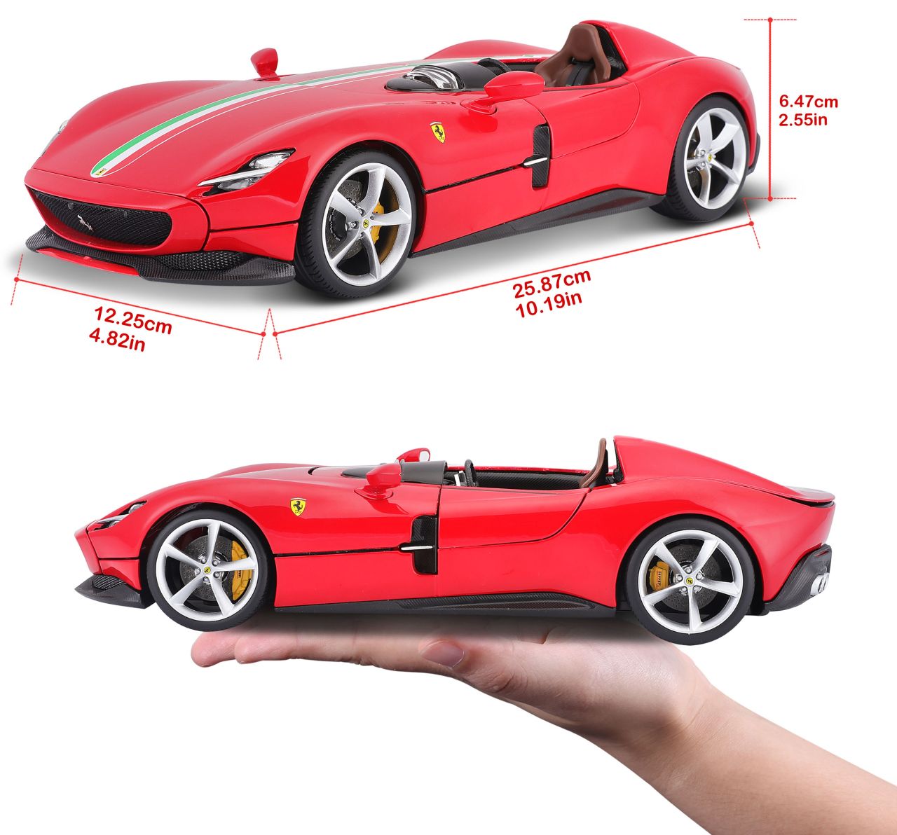 Ferrari Signature Monza SP1 1/18 rot - RCXX - RC Racing Shop | RC Models | Tuning & Spare Parts for Professionals