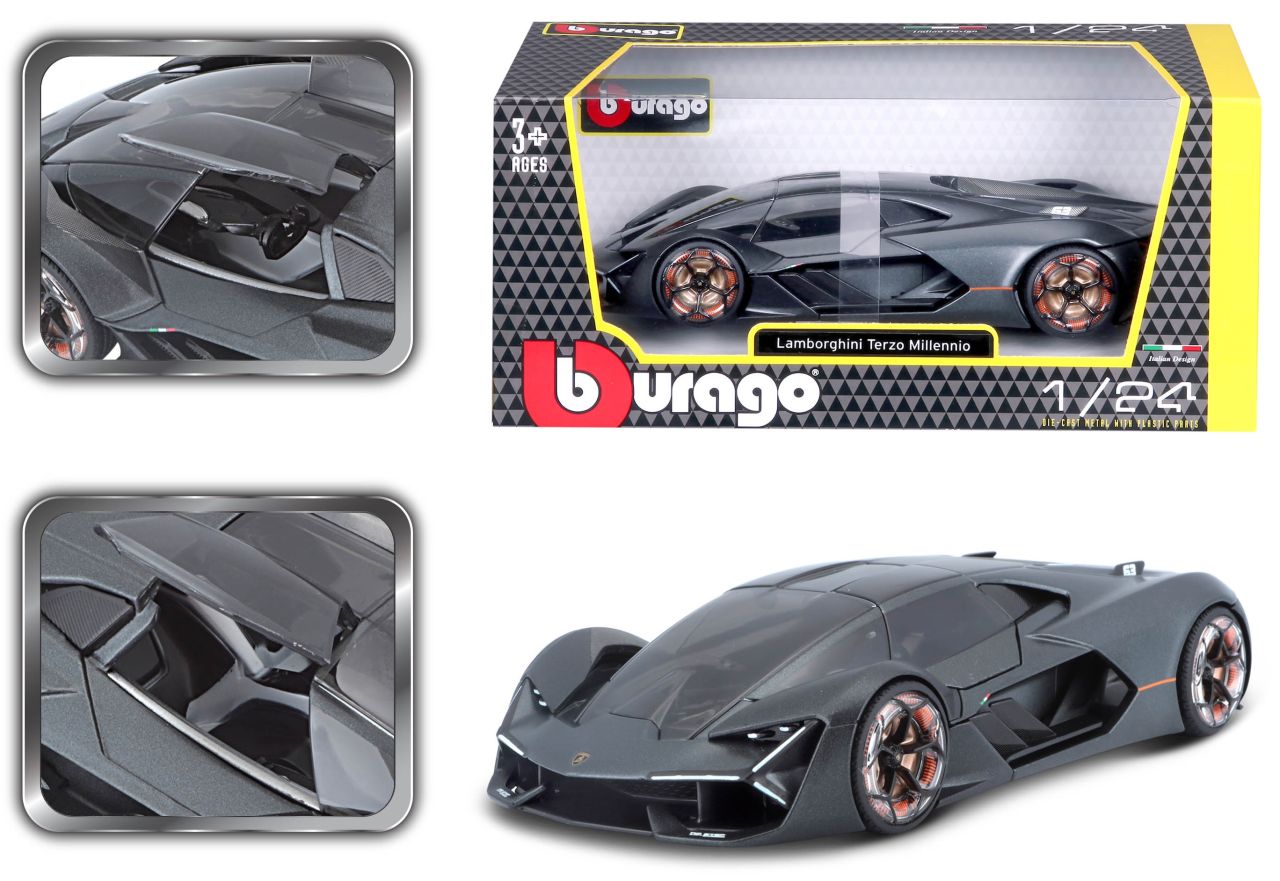 Lamborghini Terzo Milennio 1/24 grau - RCXX - RC Racing Shop | RC Models | Tuning & Spare Parts for Professionals