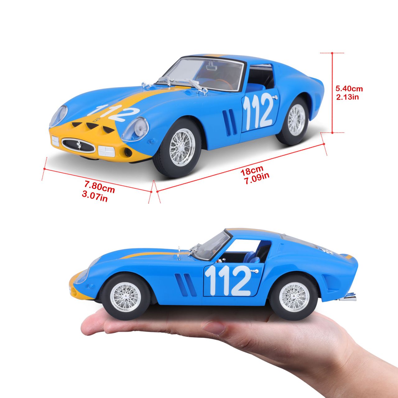 Ferrari Racing Bausatz 250 GTO 1/24 blau - RCXX - RC Racing Shop | RC Models | Tuning & Spare Parts for Professionals