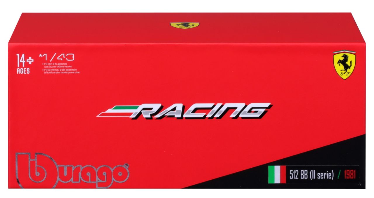 Ferrari Racing 512 BB II Serie 1981 1/43 rot - RCXX - RC Racing Shop | RC Models | Tuning & Spare Parts for Professionals