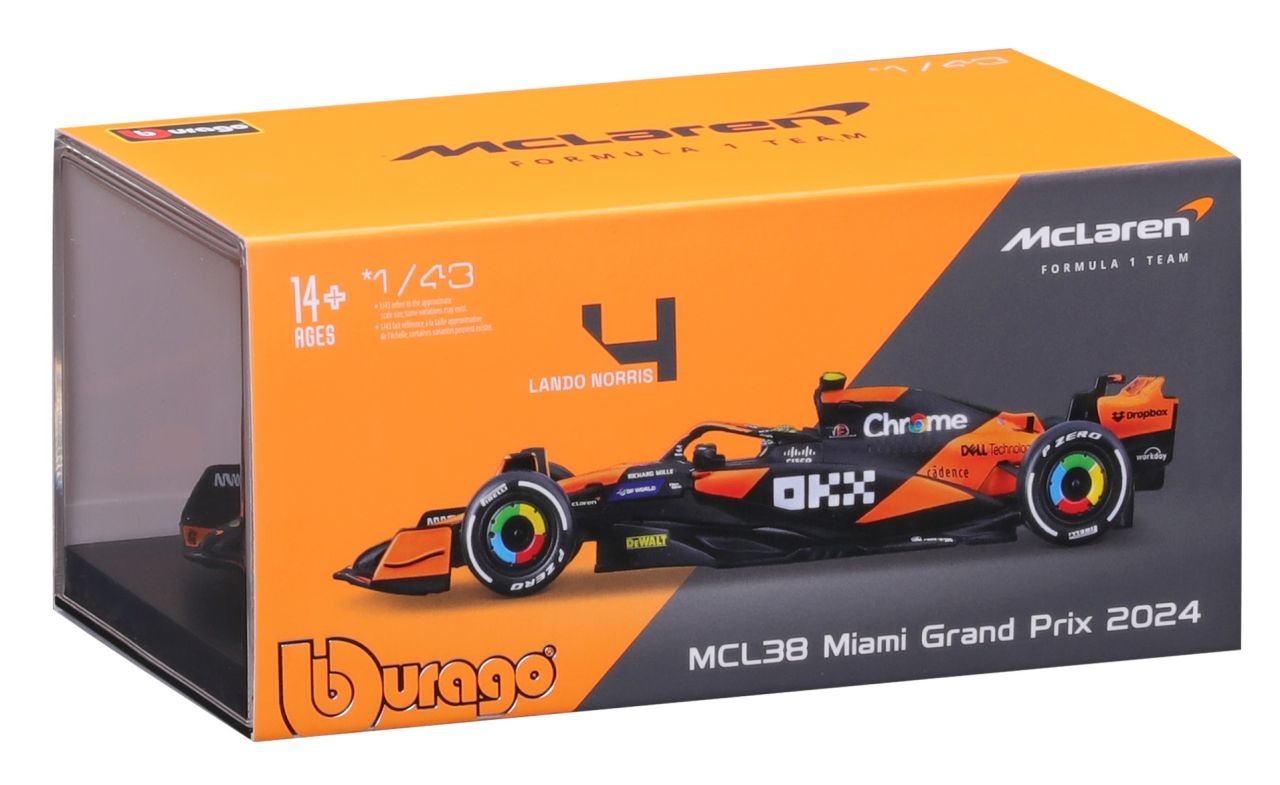 McLaren F1 MCL38 1/43 Norris 2024 - RCXX - RC Racing Shop | RC Models | Tuning & Spare Parts for Professionals
