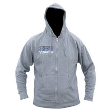 Tekno Tekno RC Zippered Hoodie (stacked logo, gray, small) - TKRHOODIE07S