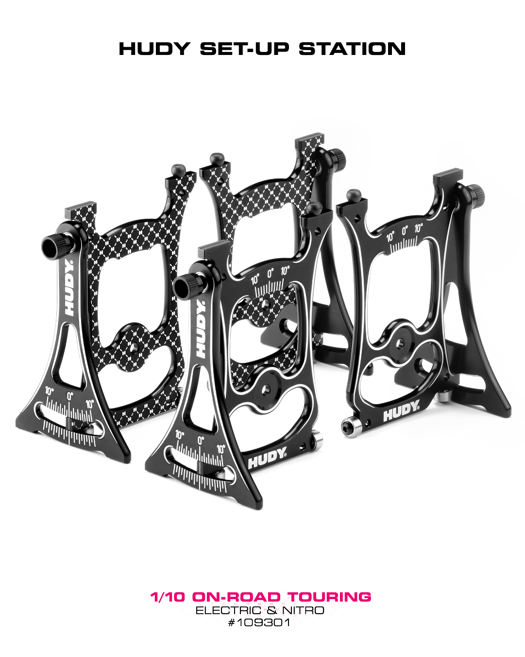 Hudy Setup Station for 1/10 Onroad Electric & Nitro Cars - H109301 - RCXX - rc racing for professionals