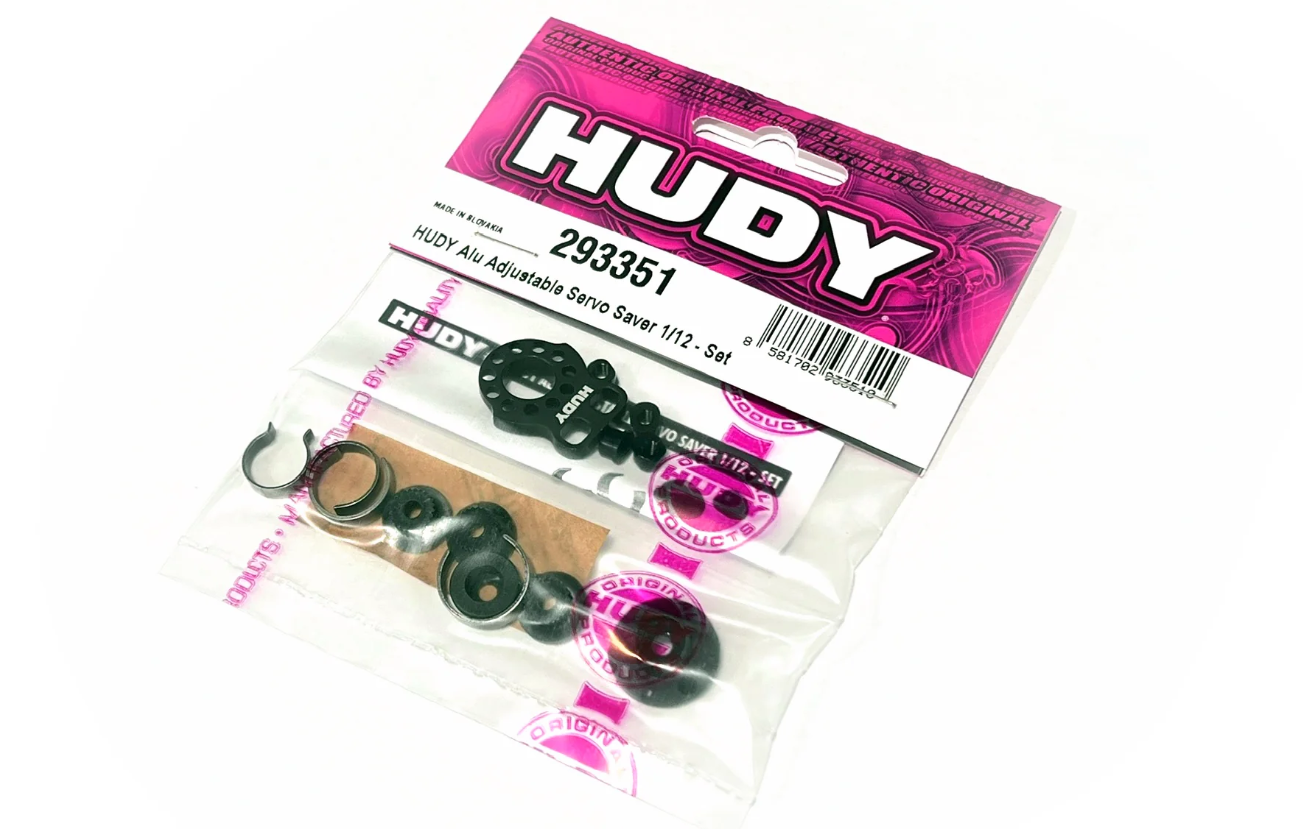 HUDY Aluminium Adjustable Servo Saver 1:12 - H293351 - RCXX - RC Racing Shop | RC Models | Tuning & Spare Parts for Professionals