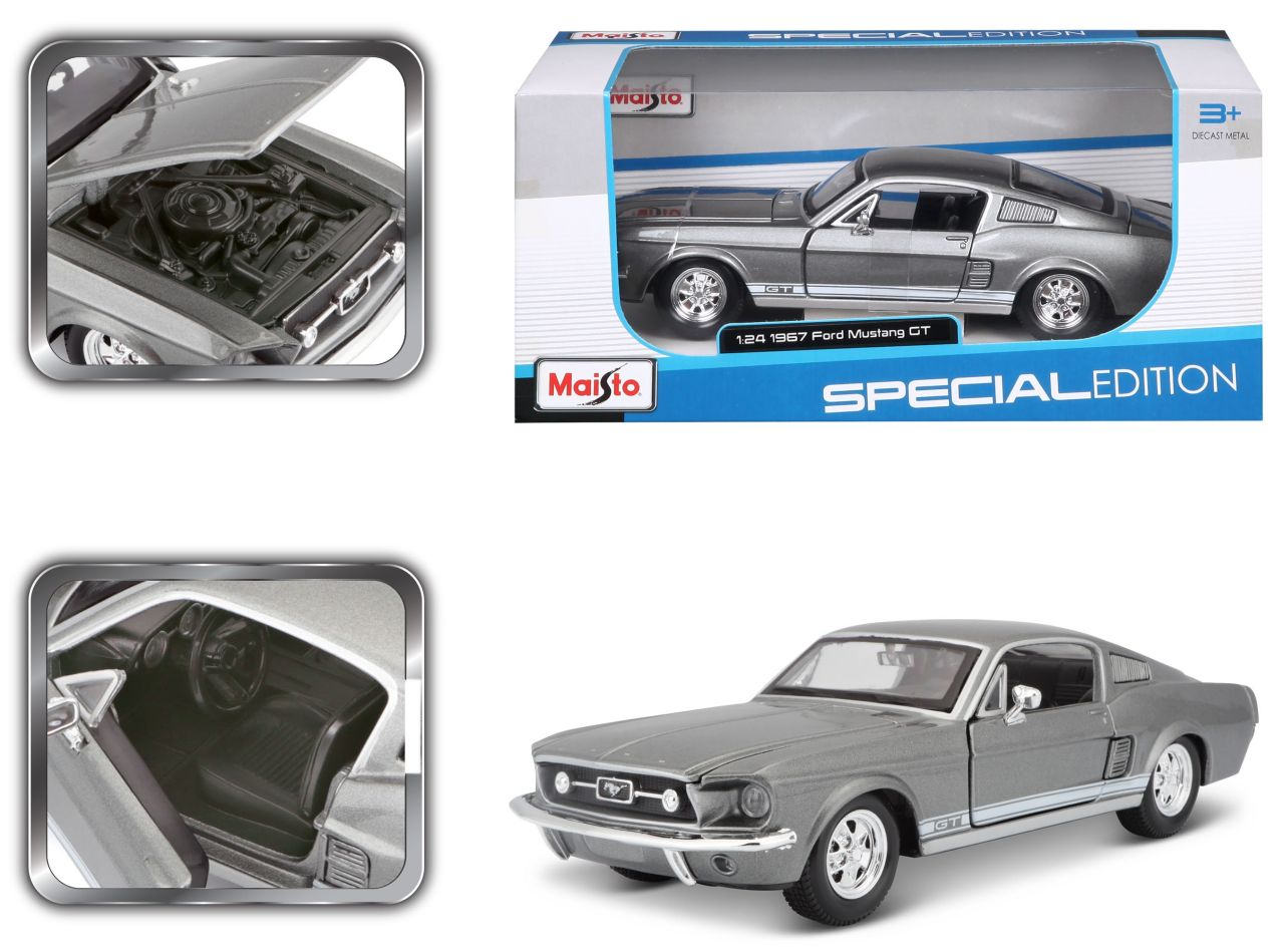 Ford Mustang GT 1967 grau 1/24 - RCXX - RC Racing Shop | RC Models | Tuning & Spare Parts for Professionals