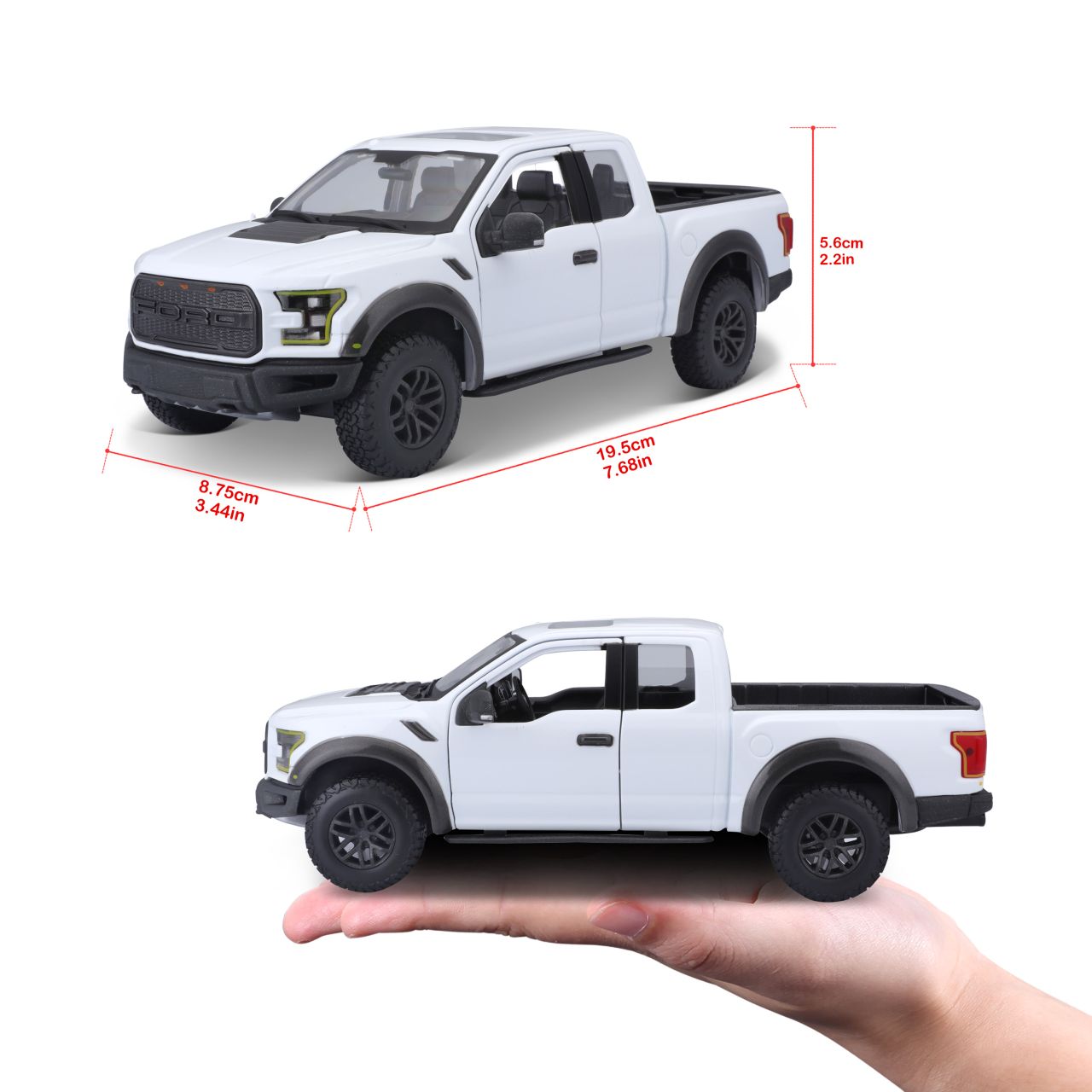Ford F-150 Raptor 2017 1/24 weiss - RCXX - RC Racing Shop | RC Models | Tuning & Spare Parts for Professionals