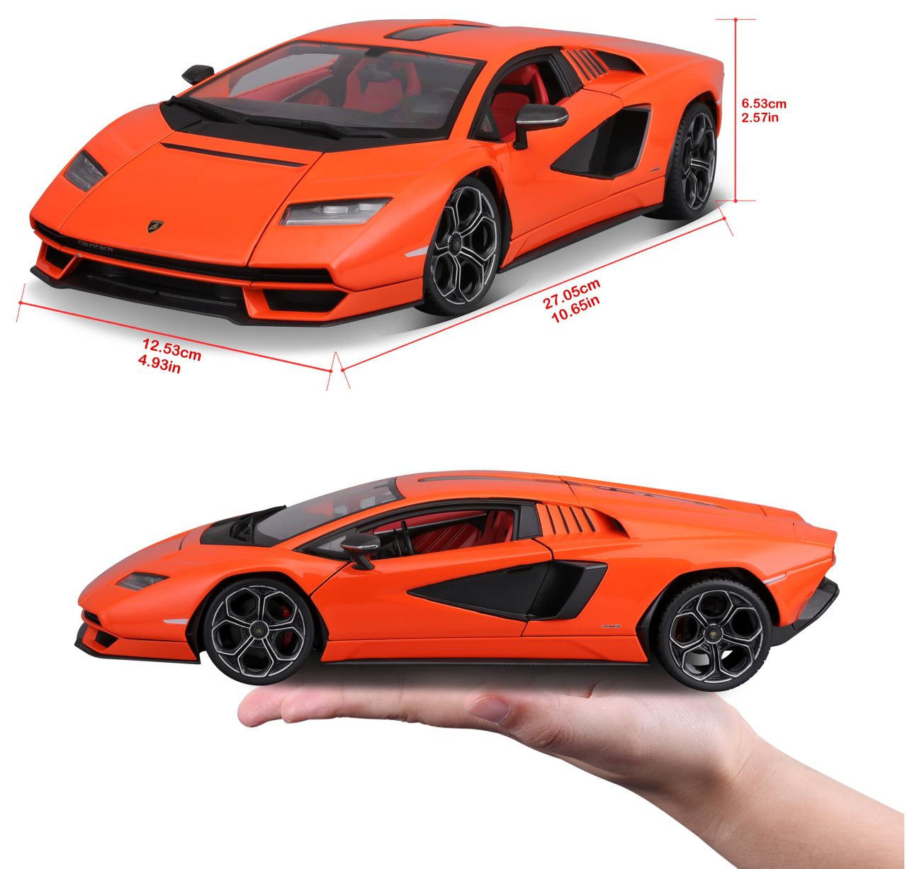Lamborghini Countach LPI 800-4 1/18 orange - RCXX - RC Racing Shop | RC Models | Tuning & Spare Parts for Professionals