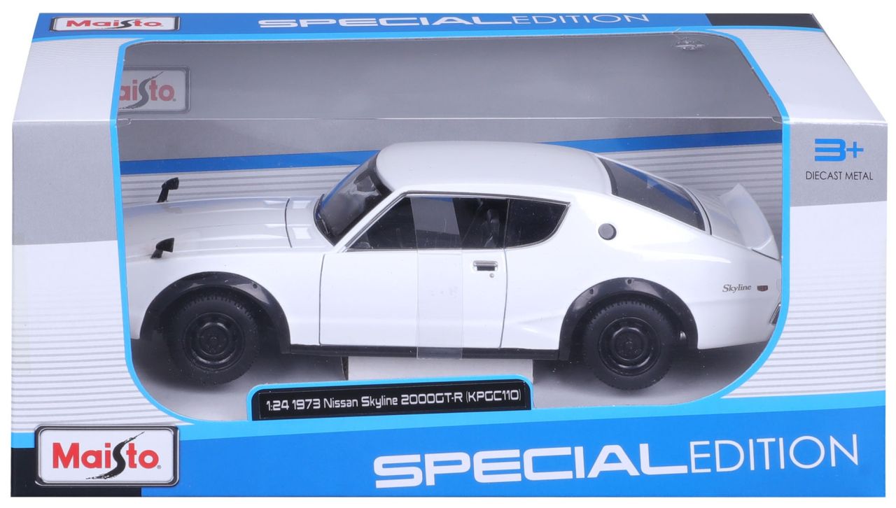Nissan Skyline 2000 GT-R 1973 (KPGC110) 1/24 weiss - RCXX - RC Racing Shop | RC Models | Tuning & Spare Parts for Professionals