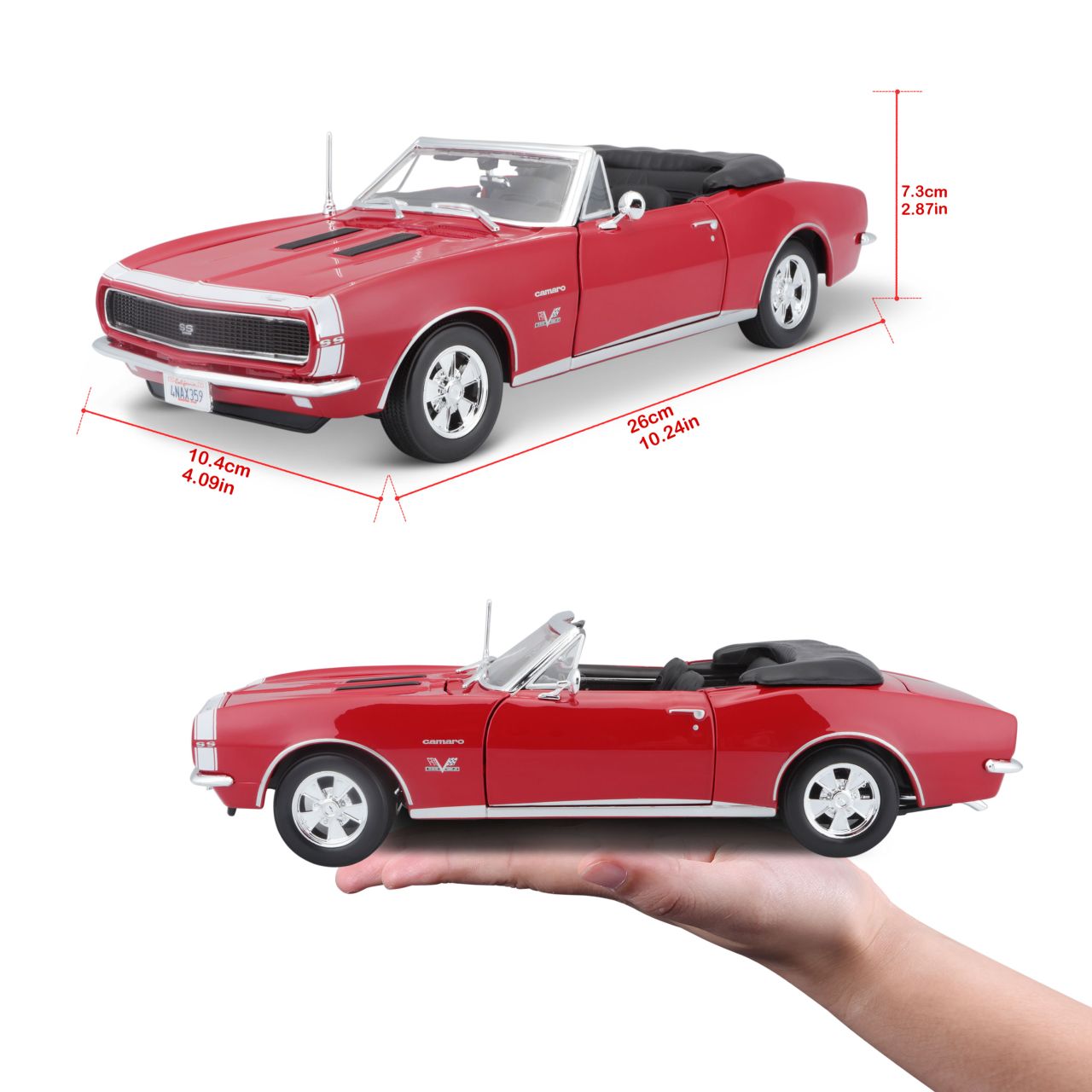 Chevrolet Camaro 1968 SS 396 convertible rot 1/18 - RCXX - RC Racing Shop | RC Models | Tuning & Spare Parts for Professionals