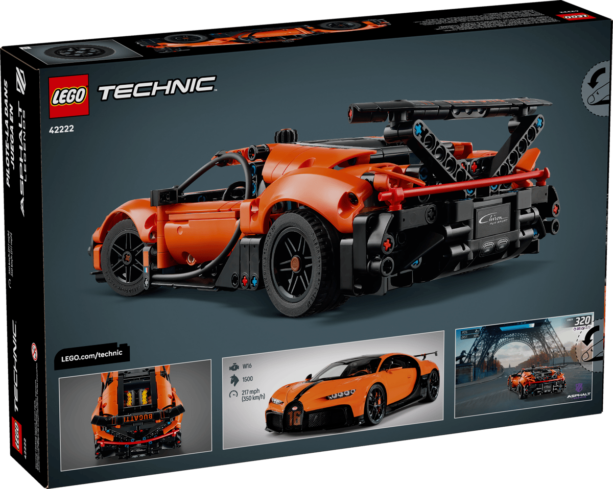 LEGO Technic Bugatti Chiron Pur Sport Hypercar - 42222