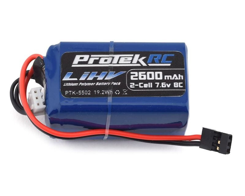 HV LiPo Hump/Short Empfänger Batterie Pack (Kyosho/Tekno) nP ProTek RC (7.6V/2600mAh)