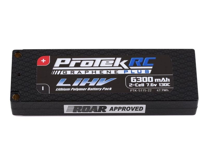 2S 130C Low IR Si-Graphene HV LCG LiPo Batterie ProTek RC (7.6V, 6300mAh, 139x47x22.5mm, 271g)