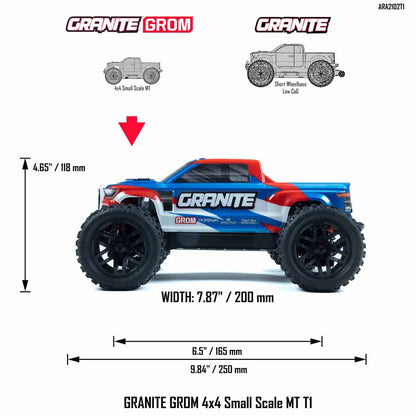 Arrma Granite Grom 1/18 4WD Smart RTR - ARA2102 - RCXX - RC Racing Shop | RC Models | Tuning & Spare Parts for Professionals