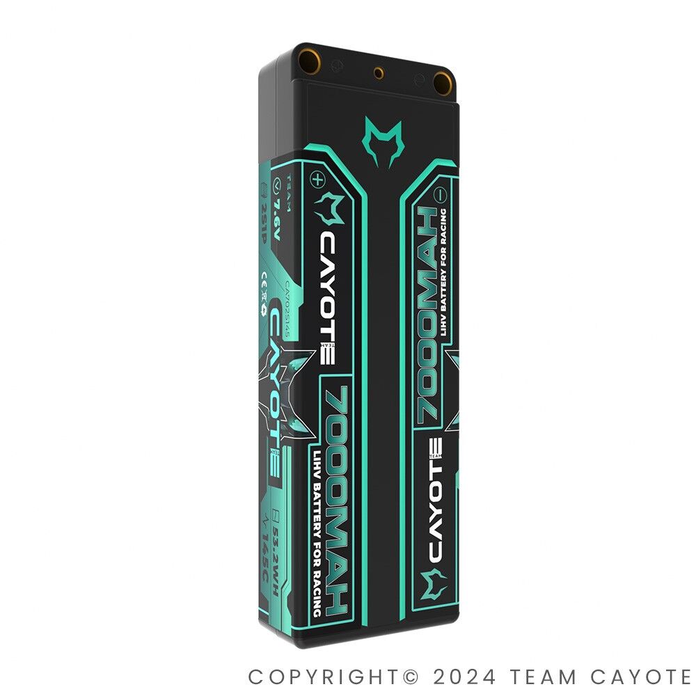 CAYOTE Racing 7000mAh 2S LiPo Akku 7,6V 145C 274g - 702S145 - RCXX - RC Racing Shop | RC Models | Tuning & Spare Parts for Professionals