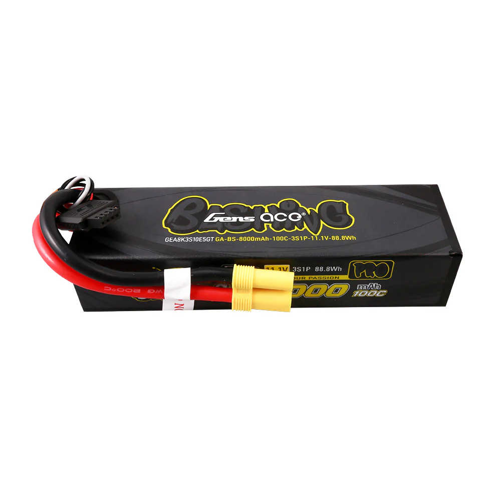 GensAce Extreme LiPo 3S 11.1V-8000-100C EC5 157x47x34mm 515g G-Tech