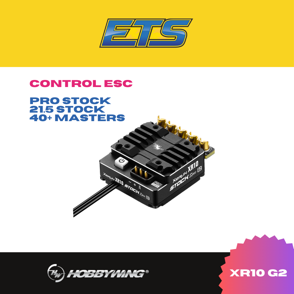 Hobbywing ETS XeRun XR10 STOCK SPEC G2 100A - HW30112404 - RCXX - RC Racing Shop | RC Models | Tuning & Spare Parts for Professionals