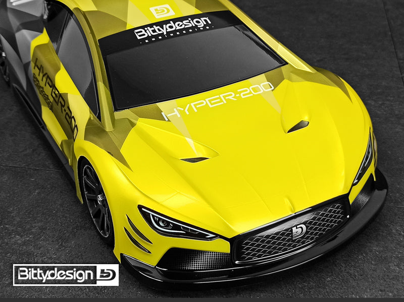 Bittydesign HYPER-200 1/10 IC Nitro Body - 200mm - BDTC-200HYP