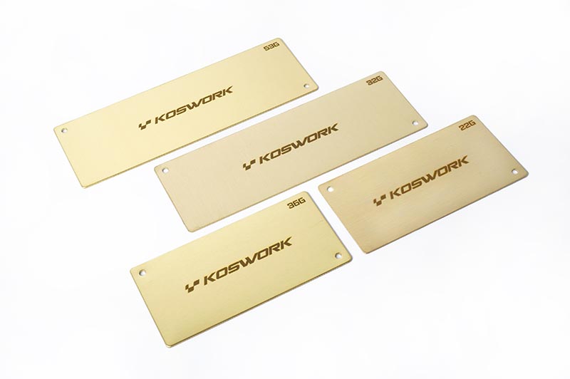 Koswork battery weight Shorty 94x46x0.6mm - 22g - KOS04221