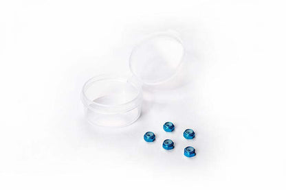Stop nuts M2 aluminum blue Koswork (5) Mini-Z Series
