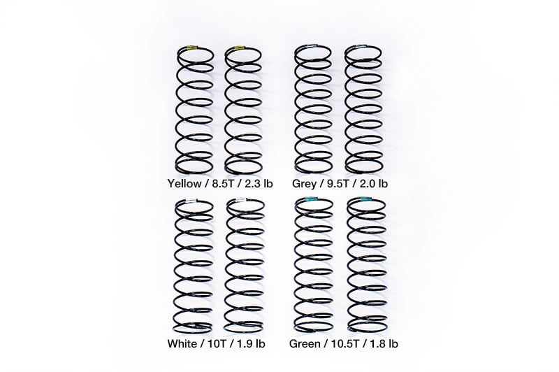 Rear shock absorber spring set, Big Bore 61mm. 1.8/1.9/2.0/2.3 (4)