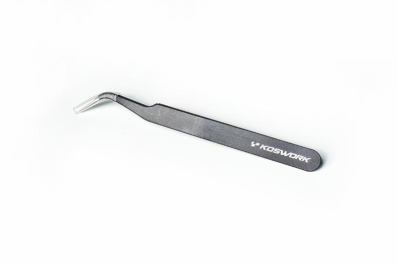 Bent Tweezers 1.5 mm Thick Version – Precision tweezers for small parts