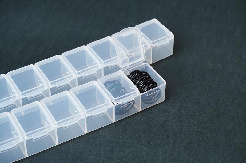 Koswork 7-Compartments Parts Box 165 × 33 × 23 mm (set of 3)