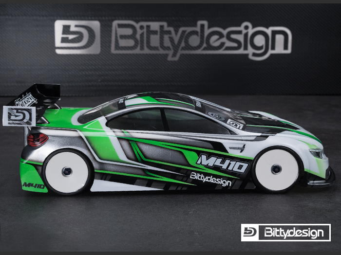 Bittydesign M410 1/10 TC 190mm Clear Body Shell - BDTC-M410